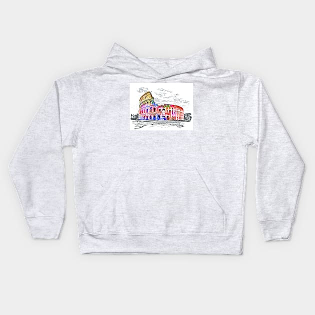 Colosseum Kids Hoodie by danieljanda